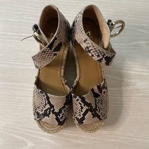 Marc Fisher Snakeskin Espadrilles